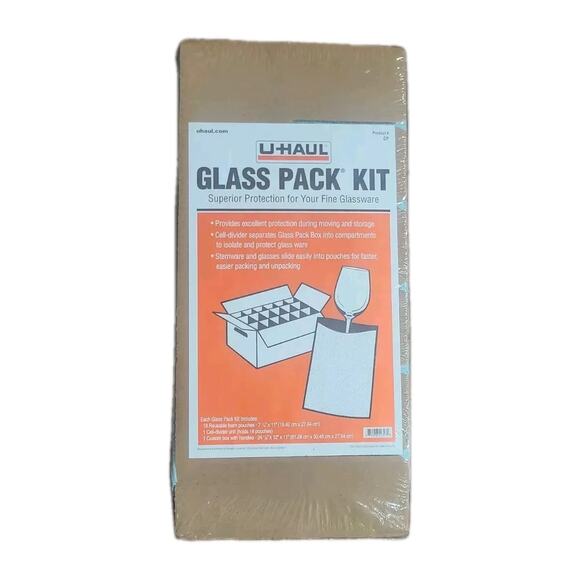 New Glass Pack Kit For Storage or Moving* Uhaul - Picture 2 of 3